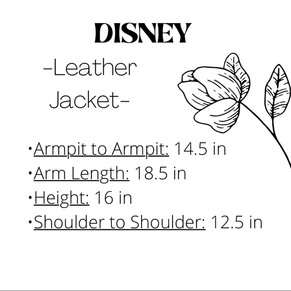DISNEY Leather Jacket Faux leather w/ Minnie details - Picture 9 of 9